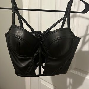 Leather crop
